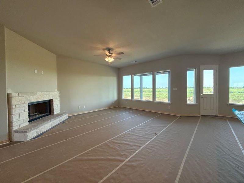 In-progress construction of a new home in Clear Sky Addition, Valley View, TX (Image 4).