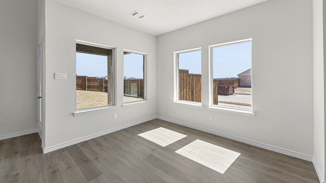 Representative unfurnished interior of a home built from the Copaiba by D.R. Horton in Silverado, Aubrey (Image 9). Representative unfurnished interior of a home built from the Copaiba by D.R. Horton in Silverado, Aubrey (Image 9).