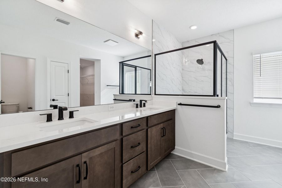 Furnished interior view inside a new home in Granville at eTown 38', Jacksonville (Image 12). Furnished interior view inside a new home in Granville at eTown 38', Jacksonville (Image 12).