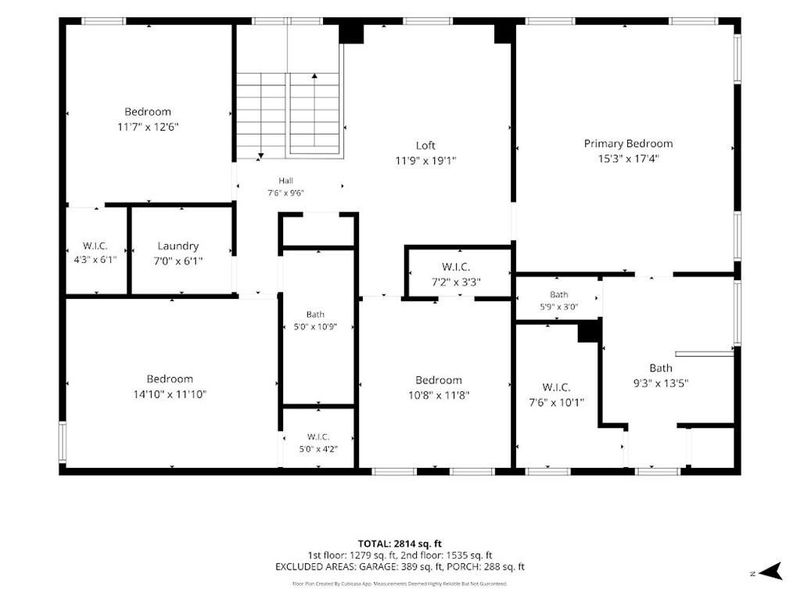 2D floor plan layout of this home in Pickens Bluff, Hiram, GA (Image 6).