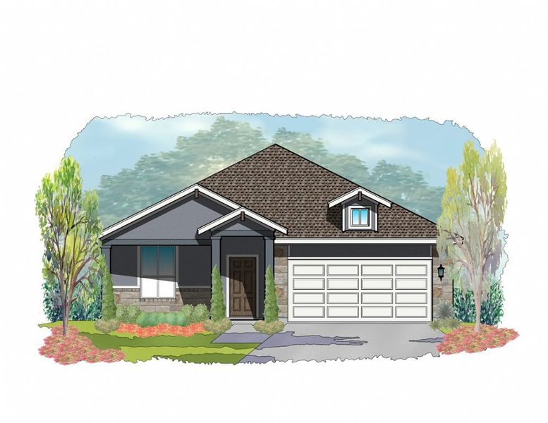 Representative exterior photo of a completed home built from the Wingate by Steve Klein Custom Builder in TerraVista, Victoria, TX (Image 7). Representative exterior photo of a completed home built from the Wingate by Steve Klein Custom Builder in TerraVista, Victoria, TX (Image 7).