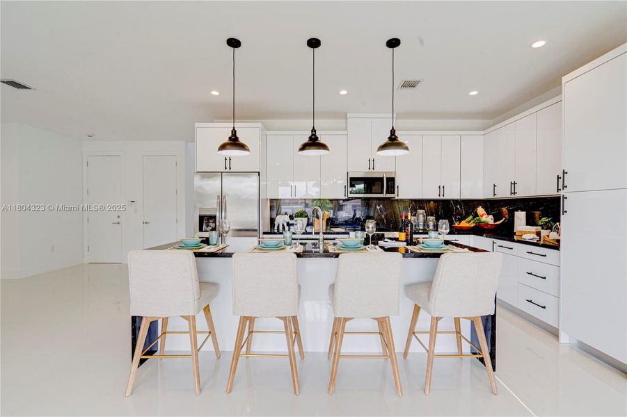 Furnished interior view inside a new home in , Miami (Image 32). Furnished interior view inside a new home in , Miami (Image 32).