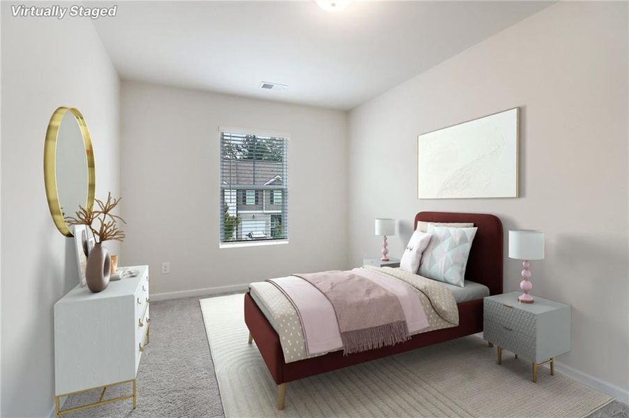 Furnished interior view inside a new home in Cambridge at Towne Center, Hoschton (Image 13).