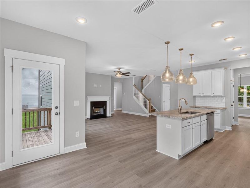 Furnished interior view inside a new home in , Dallas (Image 8).