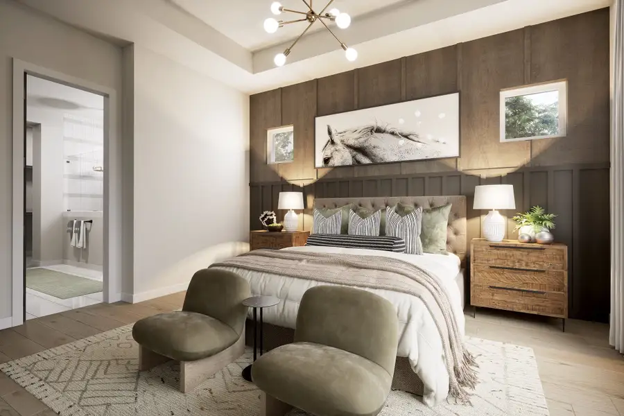 Representative furnished interior of a home built from the The Jasmine by David Weekley Homes in Crighton Cove - Signature Series, Conroe (Image 3).