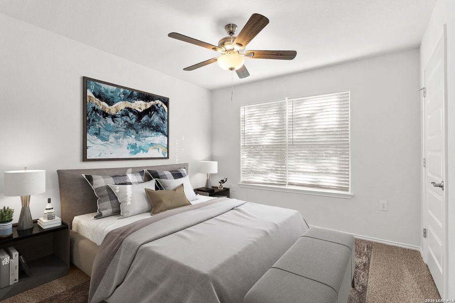 Furnished interior view inside a new home in , San Antonio (Image 8). Furnished interior view inside a new home in , San Antonio (Image 8).