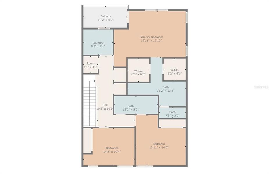 2D floor plan layout of this home in , Tampa, FL (Image 5). 2D floor plan layout of this home in , Tampa, FL (Image 5).