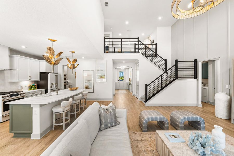 Furnished interior view inside a new home in Breakfast Point East, Panama City Beach (Image 17).