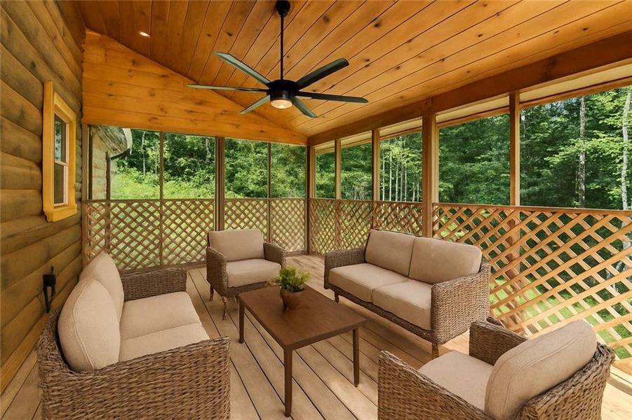 Exterior details and patio area of a home in , Ball Ground (Image 3). Exterior details and patio area of a home in , Ball Ground (Image 3).