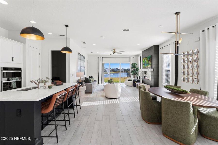 Furnished interior view inside a new home in , St. Johns (Image 13).