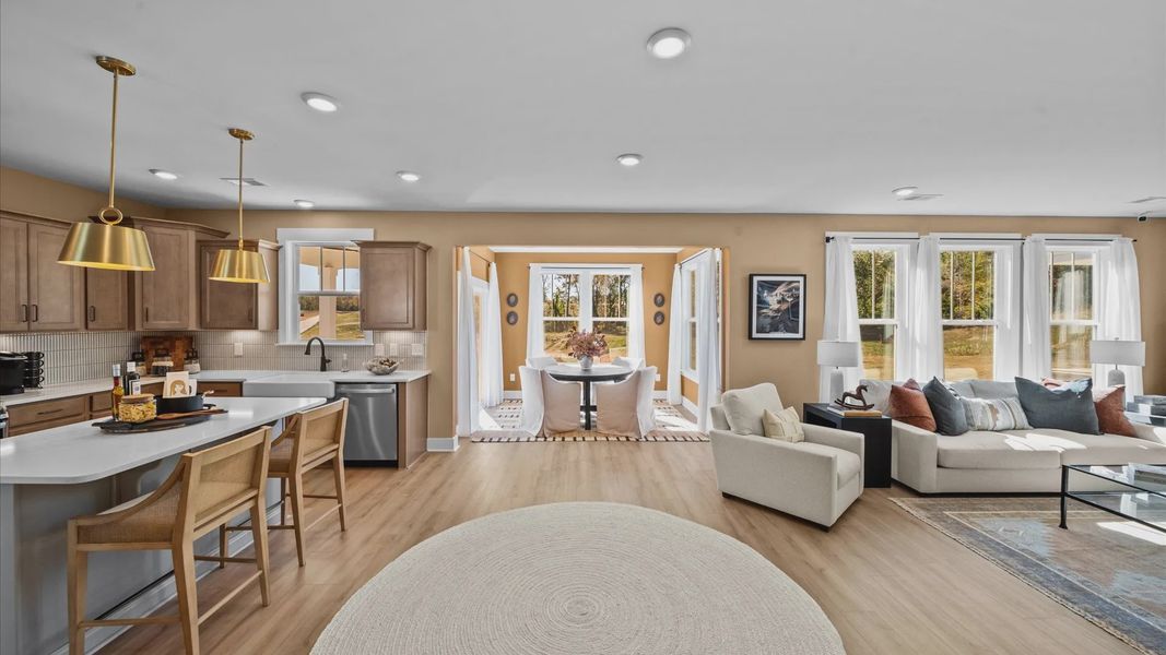 Furnished interior view inside a new home in Fox Hollow, Spartanburg (Image 12).