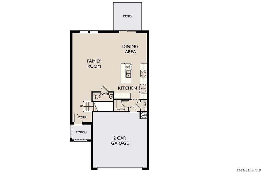 2D floor plan layout of this home in Roosevelt Heights, San Antonio, TX (Image 3).