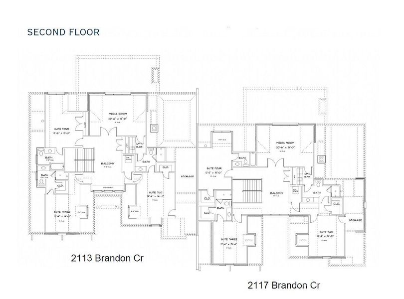 Second Level Floor Plan
