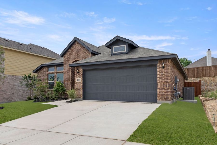 Representative exterior photo of a completed home built from the Lincoln by Impression Homes in ValleyBrooke, Mesquite, TX (Image 2).