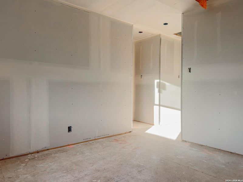 In-progress construction of a new home in Cordova Trails, Seguin, TX (Image 40).