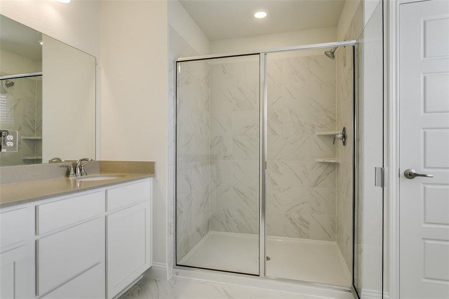 Furnished interior view inside a new home in The Preserve, Justin (Image 12).