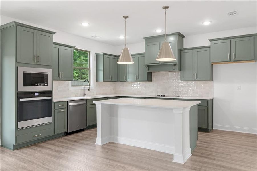 Furnished interior view inside a new home in , Buford (Image 9).