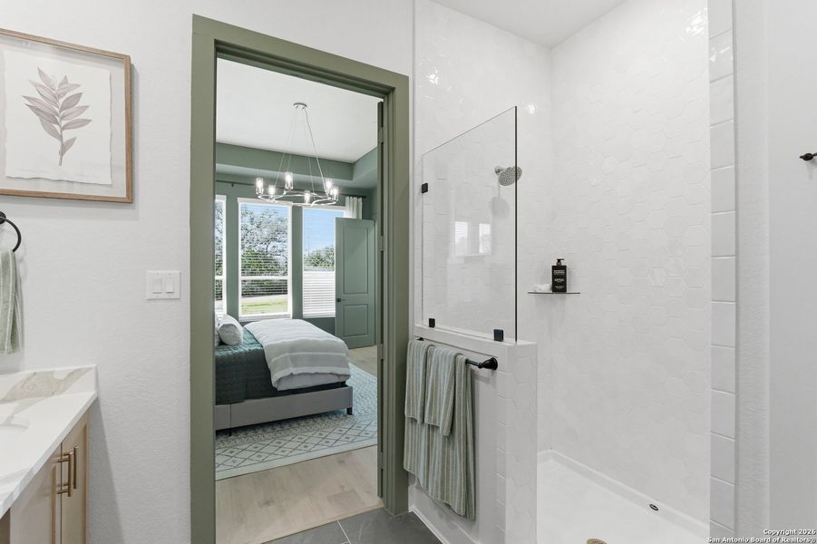 Furnished interior view inside a new home in Prominence, San Antonio (Image 31).