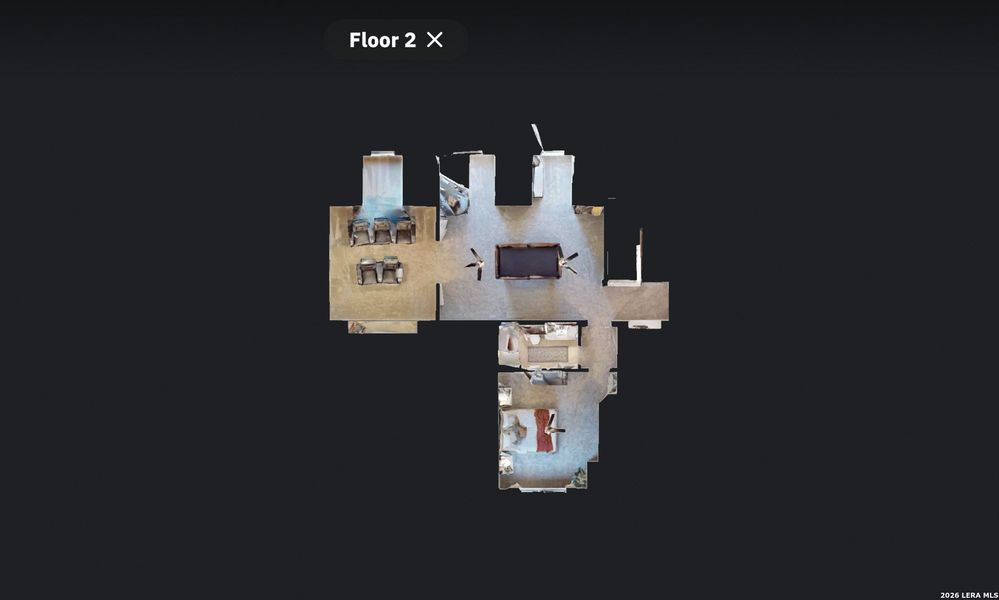 2D floor plan layout of this home in , Kerrville, TX (Image 3).