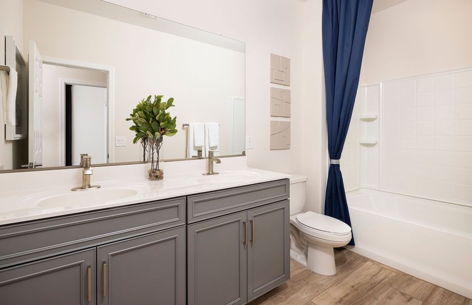 Representative furnished interior of a home built from the Barletta by Pulte Homes in Alamar, Avondale (Image 11).