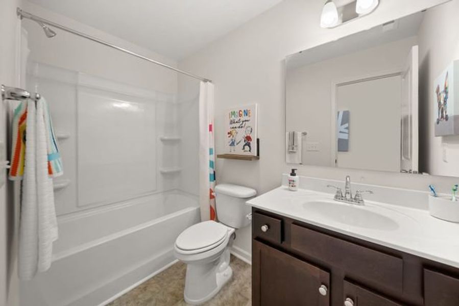 Representative furnished interior of a home built from the Dawson by True Homes in Tanglewood East, Angier (Image 24).