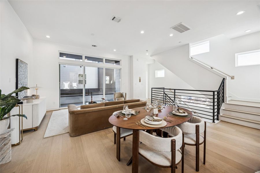 Furnished interior view inside a new home in , Houston (Image 28).