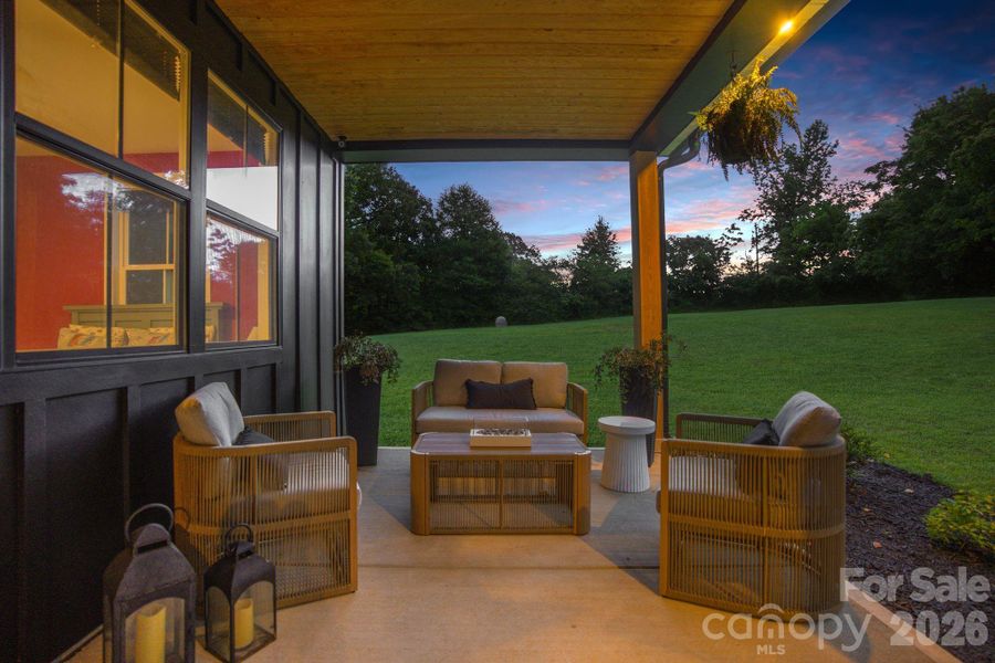 Exterior details and patio area of a home in , York (Image 30).