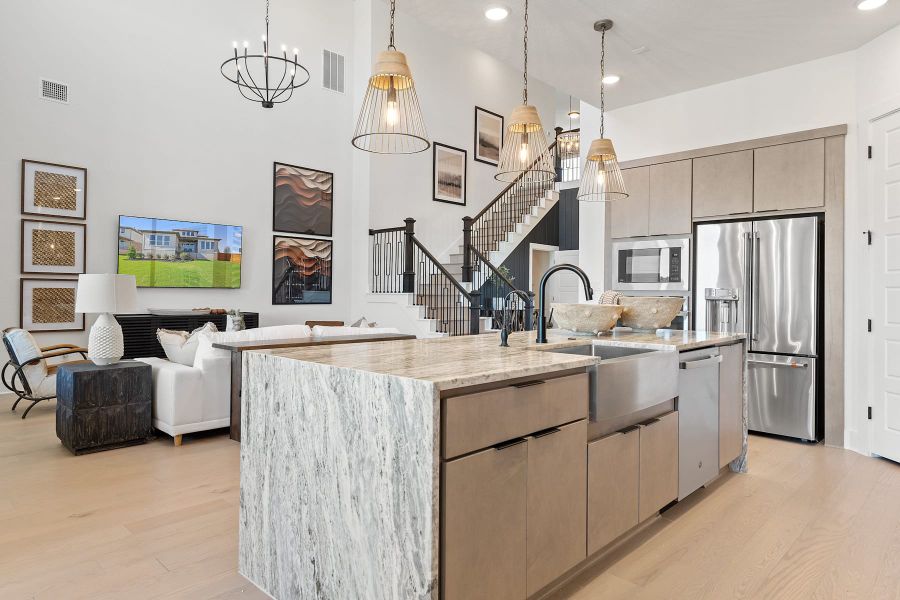 Furnished interior view inside a new home in Lagos Reserve, Manor (Image 16).