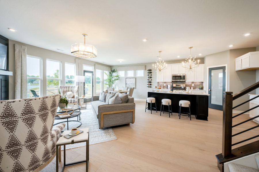 Representative furnished interior of a home built from the Amelia by Fischer Homes in Easton Park, Dallas (Image 40).