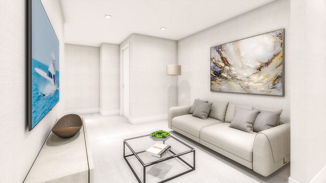 H Den Rendering/Laundry Room Area