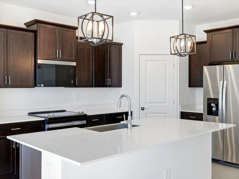 Furnished interior view inside a new home in Mountain View Estates Reserve Series, Buckeye (Image 2). Furnished interior view inside a new home in Mountain View Estates Reserve Series, Buckeye (Image 2).