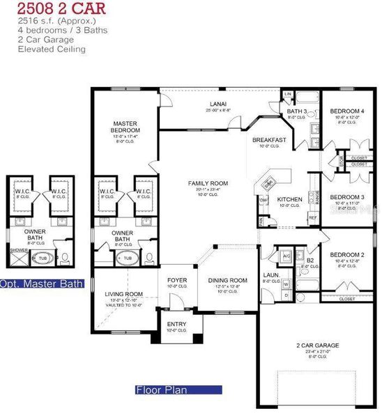 2D floor plan layout of this home in Spring Hill, Spring Hill, FL (Image 2). 2D floor plan layout of this home in Spring Hill, Spring Hill, FL (Image 2).