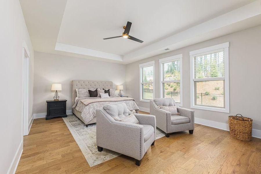 Furnished interior view inside a new home in Soleil Belmont Park, Canton (Image 16).