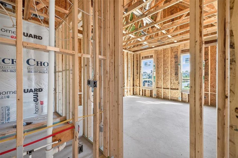In-progress construction of a new home in , Statham, GA (Image 12).