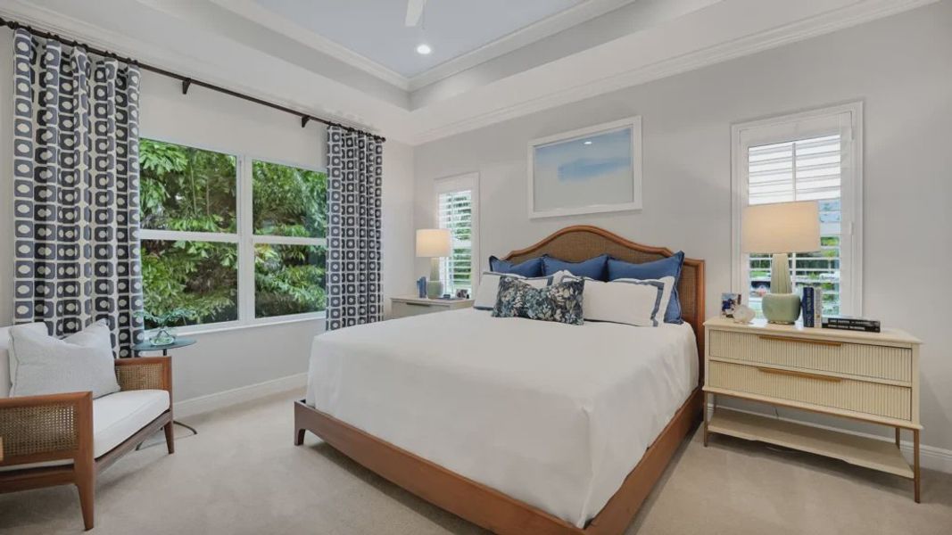 Furnished interior view inside a new home in Windward, Lakewood Ranch (Image 16). Furnished interior view inside a new home in Windward, Lakewood Ranch (Image 16).