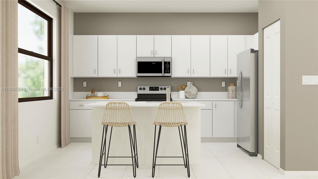 Furnished interior view inside a new home in Arbor Estates, Miami (Image 5).