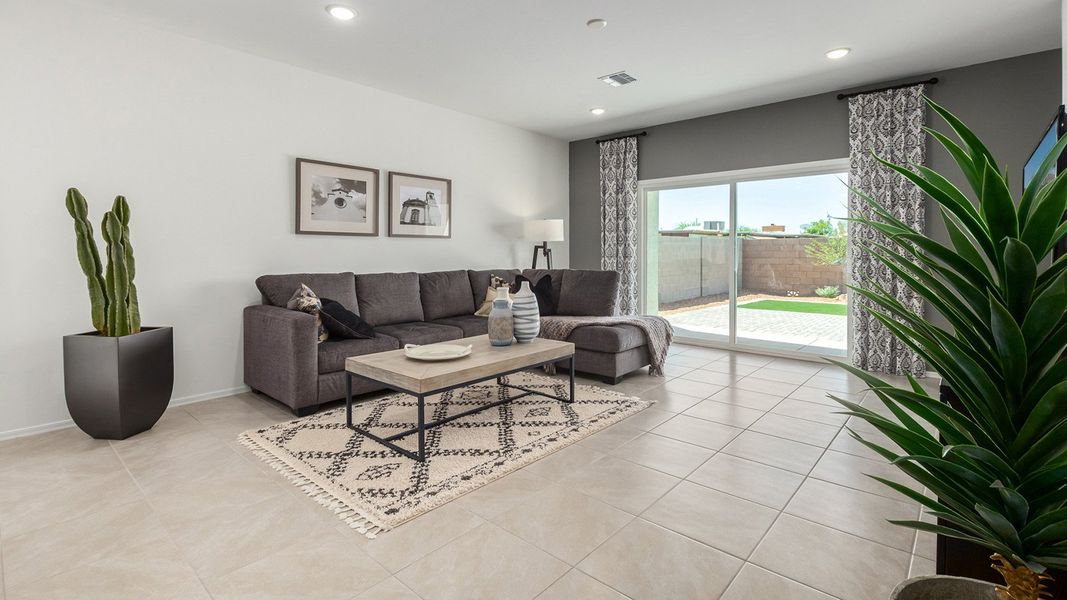 Furnished interior view inside a new home in Saguaro Bloom, Marana (Image 15). Furnished interior view inside a new home in Saguaro Bloom, Marana (Image 15).
