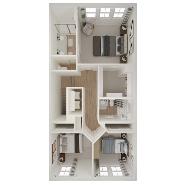 Image 18 representing the Cape May (Interior) by K. Hovnanian® Homes in Townes at Northlake, Oviedo, FL.