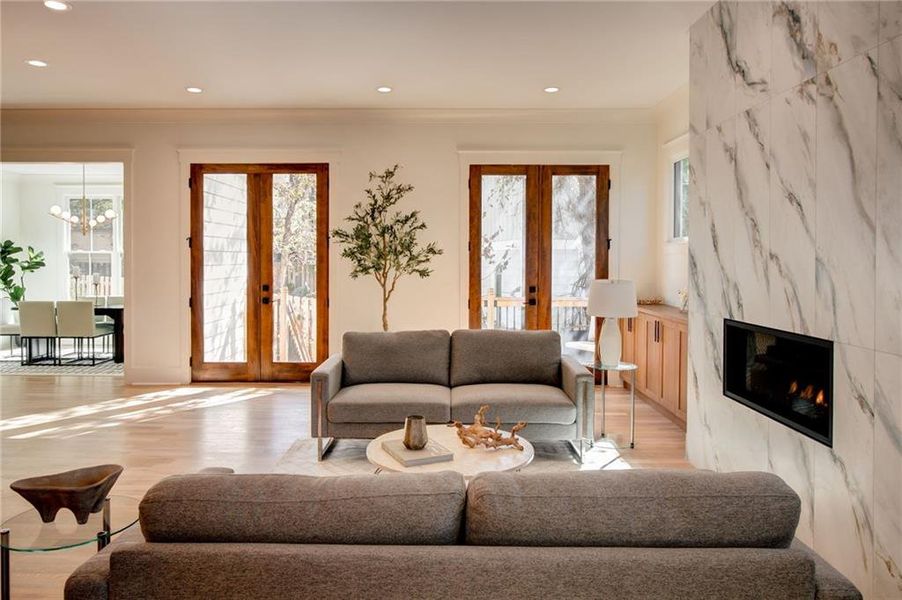 Furnished interior view inside a new home in , Atlanta (Image 12).