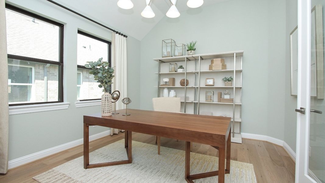 Representative furnished interior of a home built from the Juniper by Brightland Homes in Sunterra, Katy (Image 12).