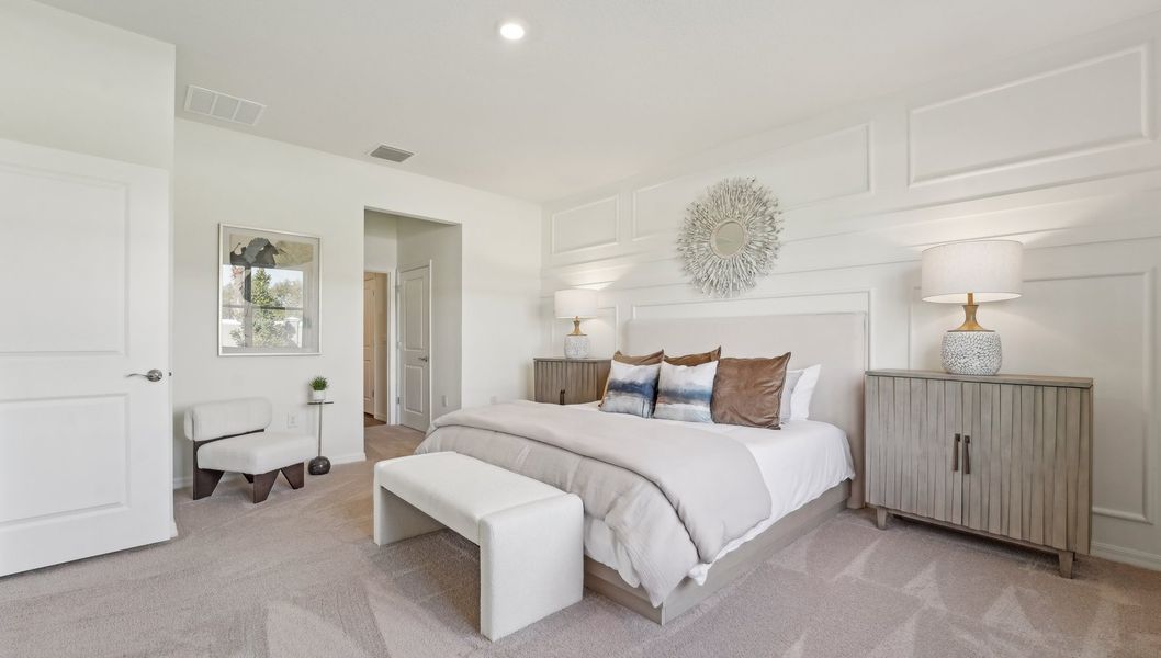 Representative furnished interior of a home built from the Delray by D.R. Horton in Abbott Park, Zephyrhills (Image 33).