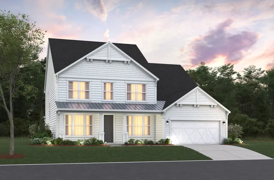 Representative exterior photo of a completed home built from the Ivey by Beazer Homes in Marshfield: Signature Collection, Longs, SC (Image 1). Representative exterior photo of a completed home built from the Ivey by Beazer Homes in Marshfield: Signature Collection, Longs, SC (Image 1).