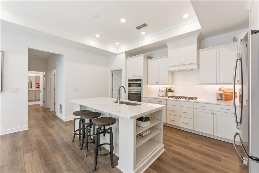 Furnished interior view inside a new home in The Courtyards at Bailey Farms, Dacula (Image 14).