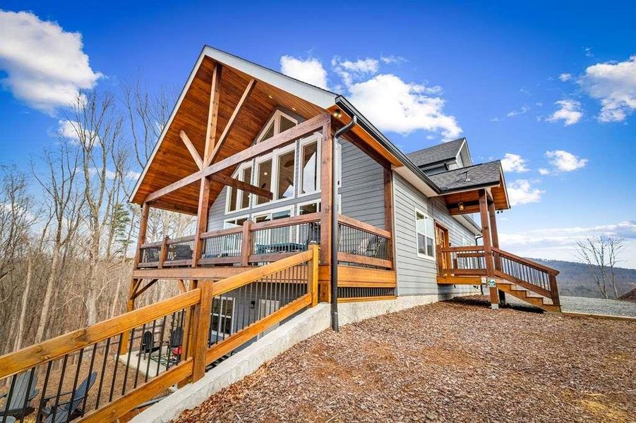 Exterior details and patio area of a home in , Talking Rock (Image 29).