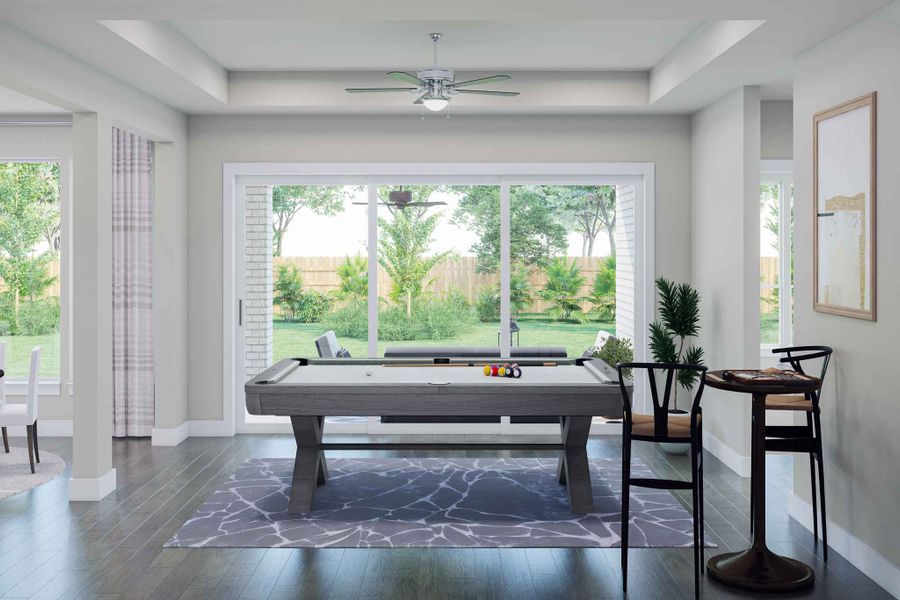 Representative furnished interior of a home built from the Marsala by Tri Pointe Homes in Legacy Grove, Montgomery (Image 16).