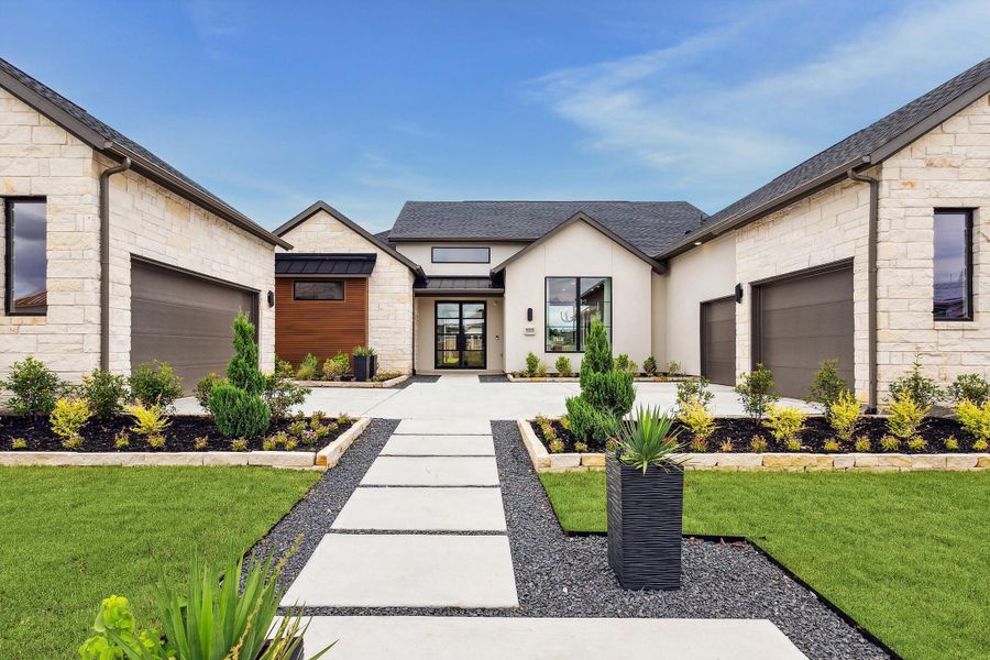 Representative exterior photo of a completed home built from the The Sonoma by Westin Homes in ARTAVIA® - 65' Art Collection, Conroe, TX (Image 23). Representative exterior photo of a completed home built from the The Sonoma by Westin Homes in ARTAVIA® - 65' Art Collection, Conroe, TX (Image 23).