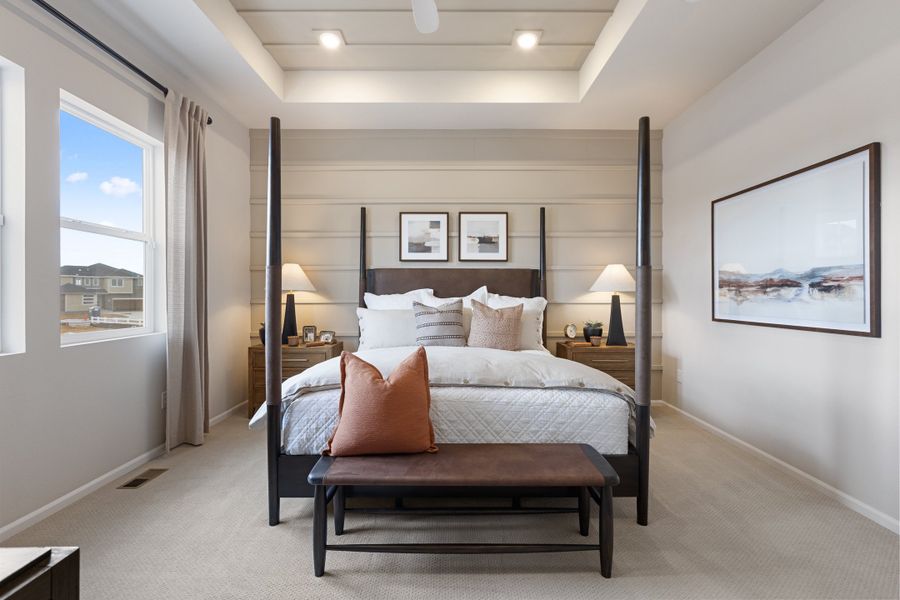 Representative furnished interior of a home built from the 5002 by Risewell Homes in The Estates Collection at Murphy Creek, Aurora (Image 14).