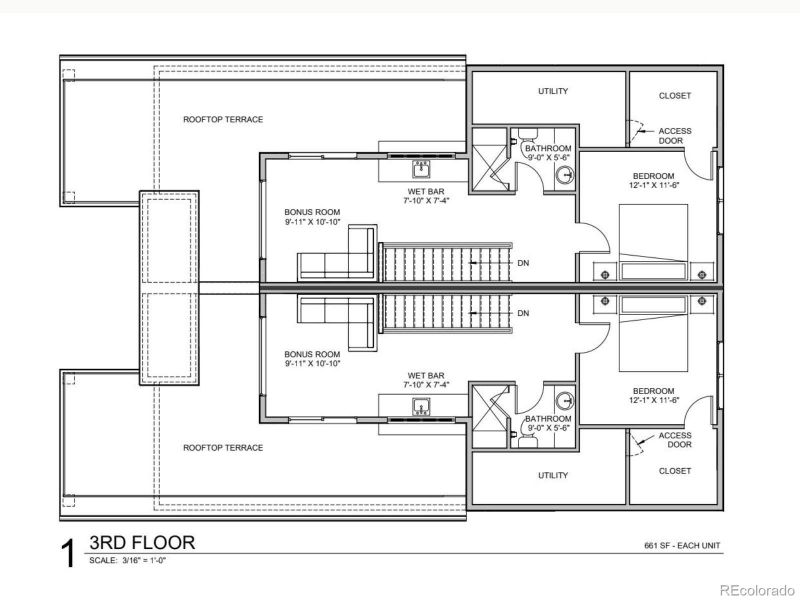 2D floor plan layout of this home in , Denver, CO (Image 5).