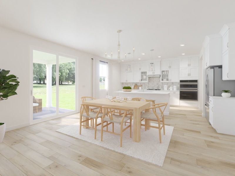 Furnished interior view inside a new home in Station Hill - Reserve Series, Thompson's Station (Image 4).