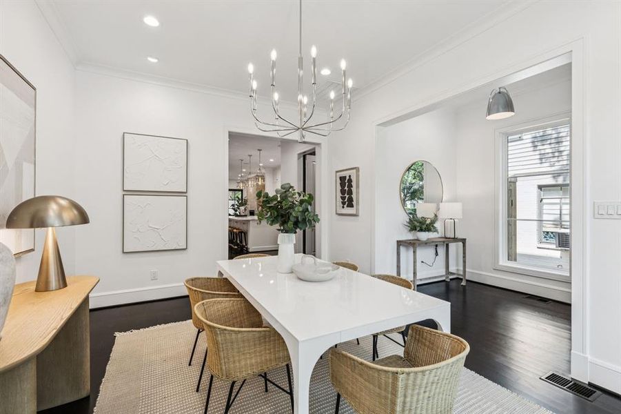 Furnished interior view inside a new home in , Dallas (Image 25). Furnished interior view inside a new home in , Dallas (Image 25).